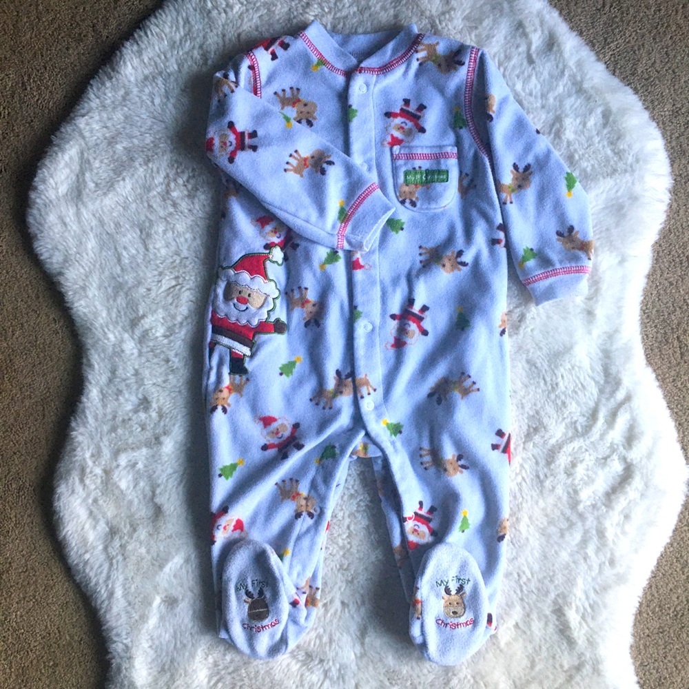 Christmas fleece sleeper